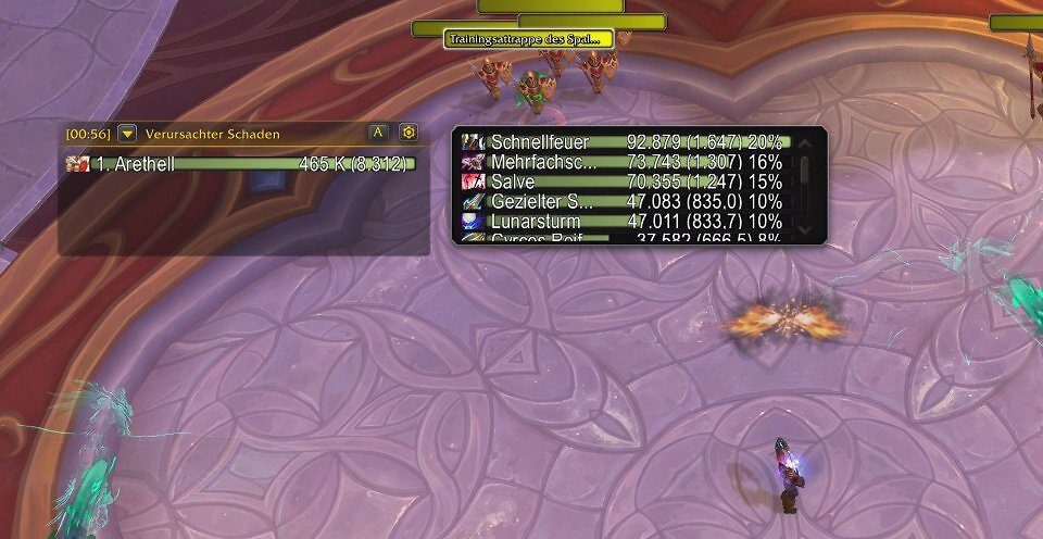 Blizzards Schadensmeter ist für ambitionierte Spieler größtenteils nutzlos. Wer die Auswirkung seiner Zauber im Detail betrachten will, muss auf externe Seiten wie Warcraftlogs zurückgreifen.