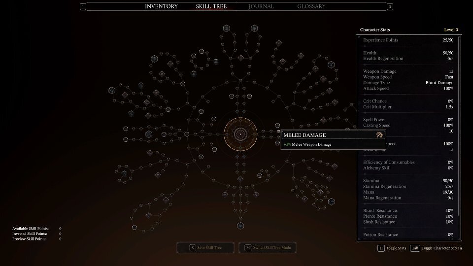 Mit jedem Level-Up erhaltet ihr einen Talentpunkt hinzu, den ihr im großen Talentbaum verteilen könnt.