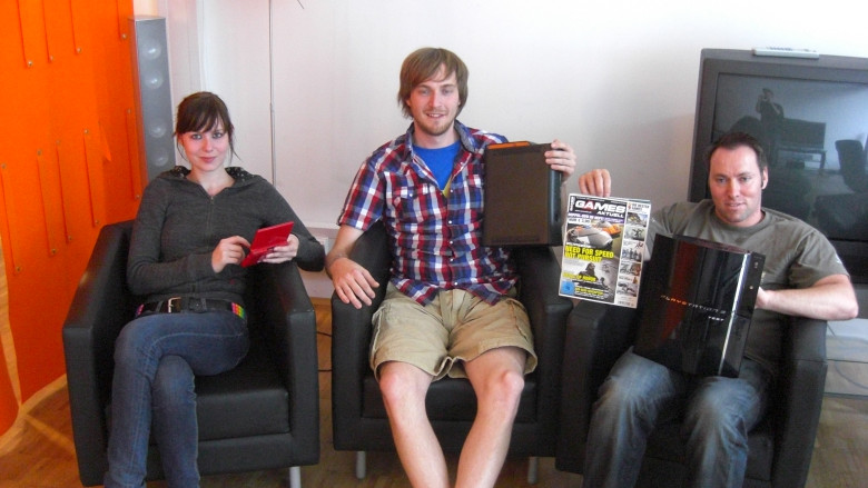 E3-Podcast: Katharina, Dominic, Andy (v.l.n.r.)