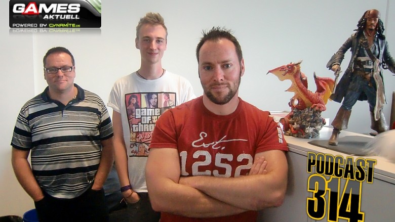Games Aktuell Podcast 314: Thomas, Valentin und Andy.