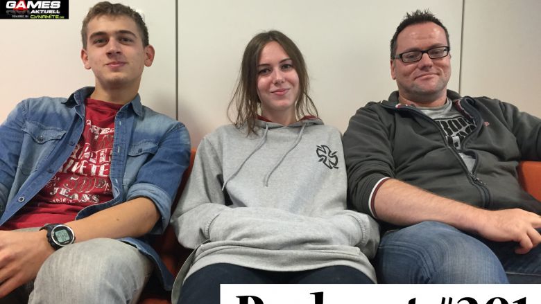 Games Aktuell Podcast 381: Lukas, Katha, Thomas (von links)