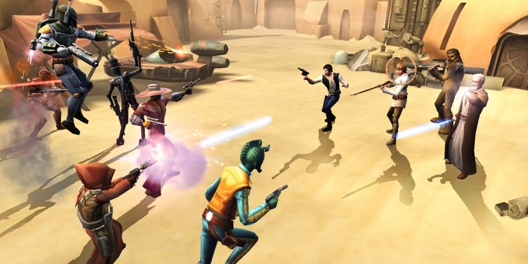 Star Wars: Galaxy of Heroes: Rundenbasiertes Rollenspiel ohne Story.