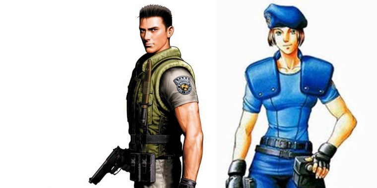 Konstante Charaktere: Chris Redfield und Jill Valentine sind von Anfang dabei. Dabei kann man eine starke Entwicklung über die Reihe hinweg erkennen.