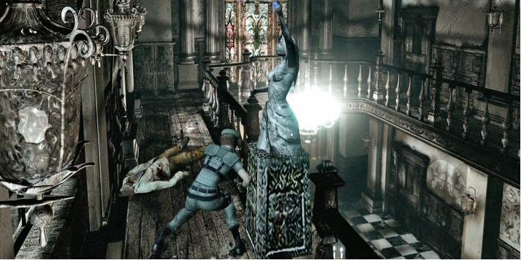 Stimmungsvoll: Mit aktuellen Spielen kann Resident Evil HD zwar optisch nicht mithalten, die Atmosphäre ist aber nach wie vor extrem dicht und gruselig. (PC)