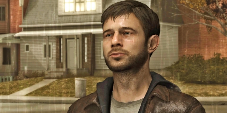 Heavy Rain: Der Gesichtsausdruck sagt alles - das Werk von 2010 schafft schnell eine bedrückende Stimmung. Aber wie würdet ihr gucken, wenn ihr euch für den Unfalltod eures Sohnes verantwortlich fühlt? (PS4)