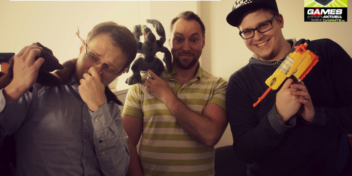 Games Aktuell Podcast 415: Max, Andy, Luca (von links)