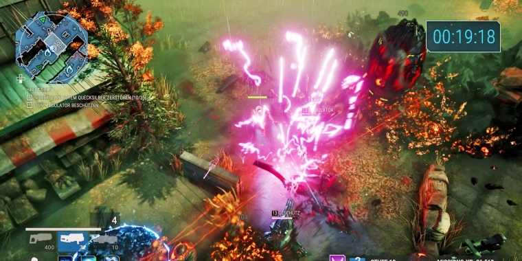 Feurig: Die Explosionen und Partikeleffekte können sich sehen lassen. (PS4)