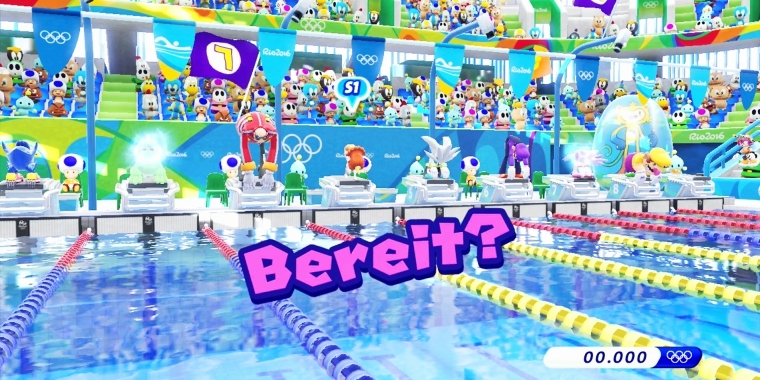 Unfairer Vorteil? 
Man könnte meinen, dass Lulatsch Eggman durch seine langen Spinnenbeine einen Vorteil beim Schwimmen hat. (Wii U)