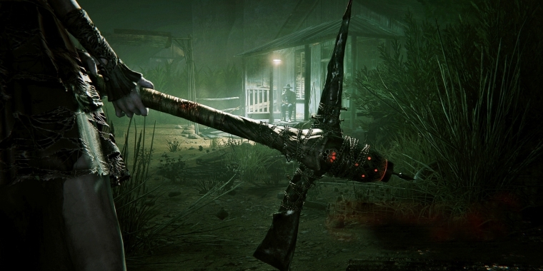 Respekteinflößend: 
Eine rostige Spitzhacke ist kein Objekt dem man zu Nahe sein will - was sich in Outlast 2 aber gelegentlich kaum verhindern lässt. (PC)