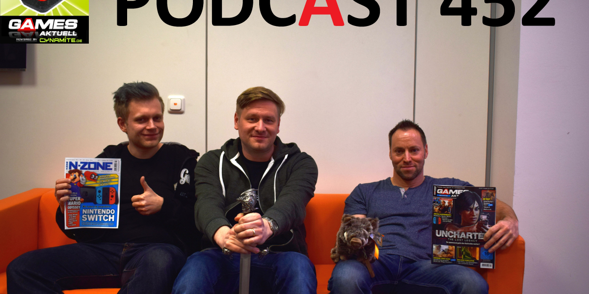 Games Aktuell-Podcast 452: Johannes, Matti, Andy (von links)