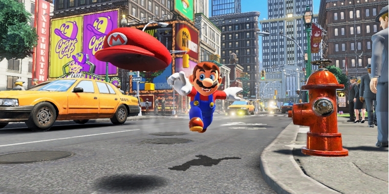 Aus dem Gully: 
Die meisten Videospielhelden betreten die Bühne nicht, indem sie aus der Kanalisation hüpfen, aber die meisten Videospielhelden sind auch keine Klempner! (Switch)