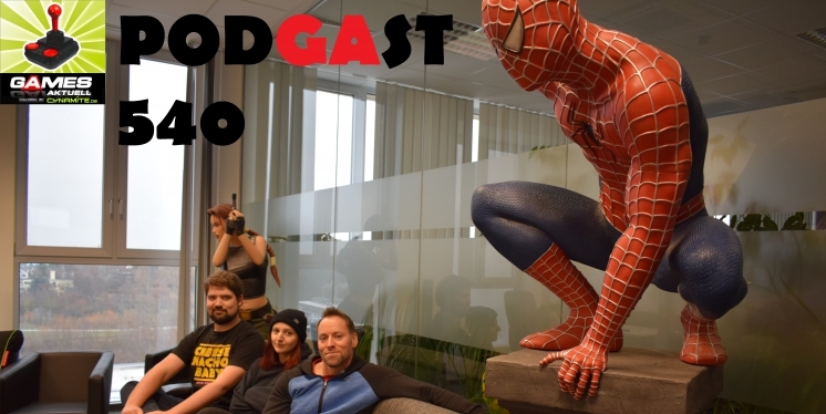 Games Aktuell Podcast 540: David, Paula, Andy (von links)