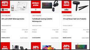 Die neuesten Coupon-Aktionen für myMediaMarkt-Mitglieder