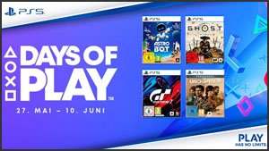 Days of Play: PS5-Controller, Headsets und Spiele bis zu 68% unter UVP