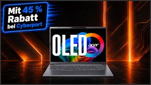 Cyberport reduziert Acer-Notebook: 45 % Rabatt auf OLED, Ryzen AI und 32 GB RAM