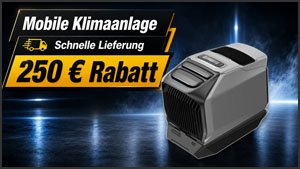 Mobile Klimaanlage ohne Wartezeit: Cyberport senkt EcoFlow WAVE 3 mit 6.100 BTU um 250 € auf Bestpreis