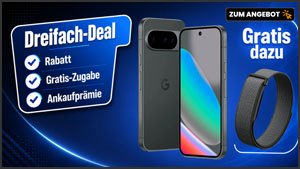Dreifach-Deal: Google Pixel 10 mit 270€ Rabatt, Gratis-Zugabe (Fitbit Air) und bis zu 150€ Ankaufprämie